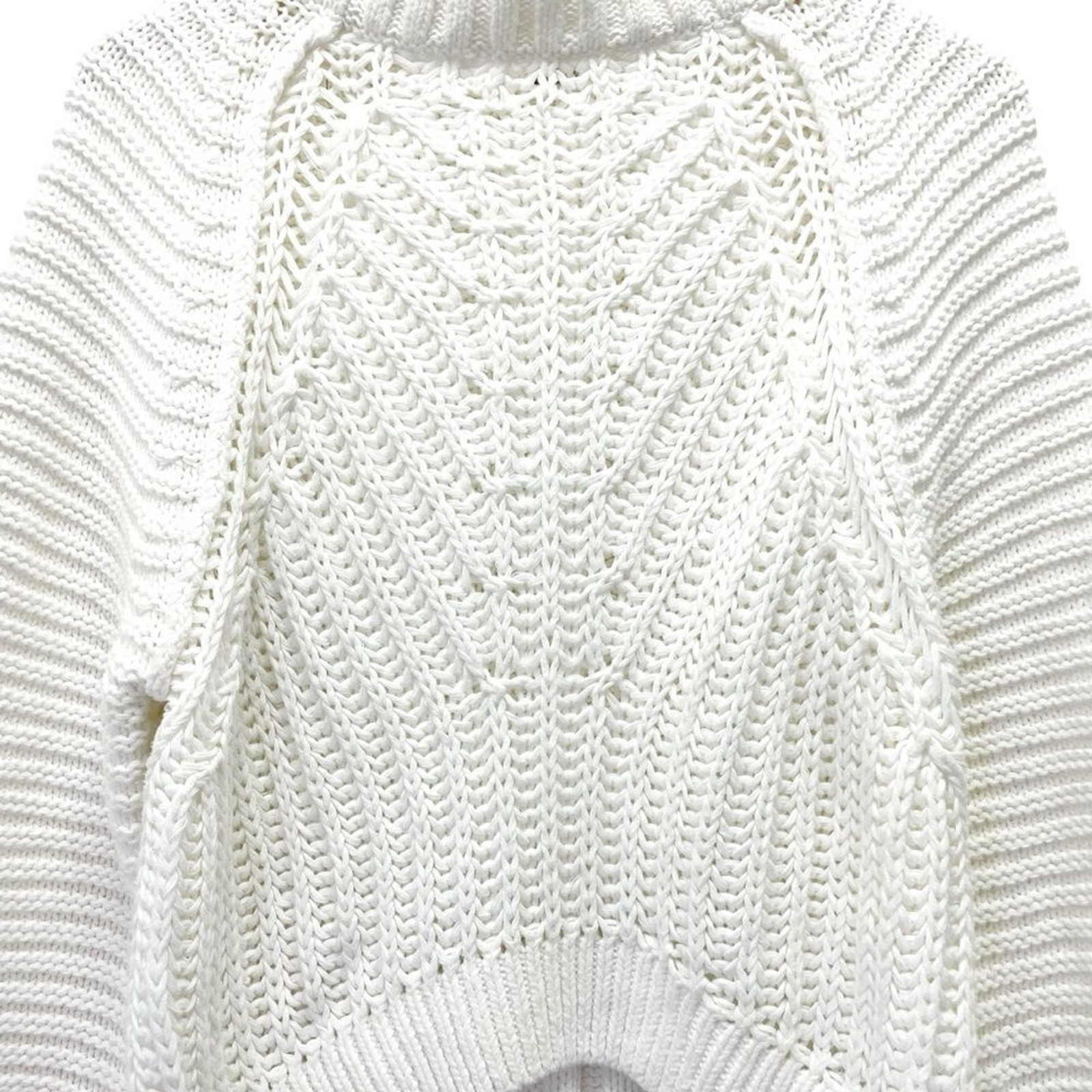 Free People Sweetheart Sweater Ivory Chunky Knit Mockneck Pullover Size Small