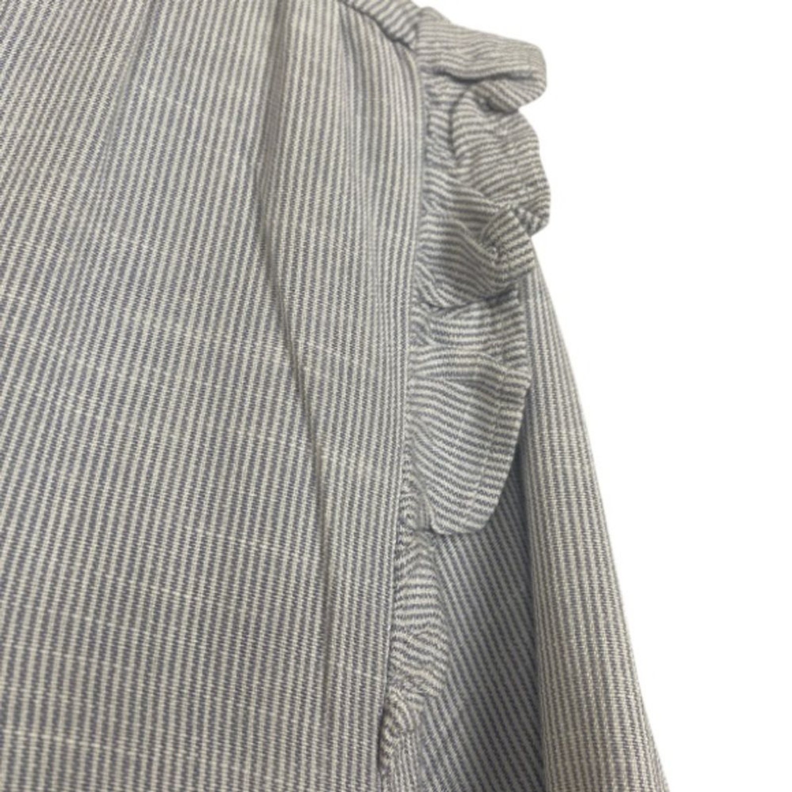 Lauren Conrad LC white light blue Striped Blue Blouse / Wms XXL