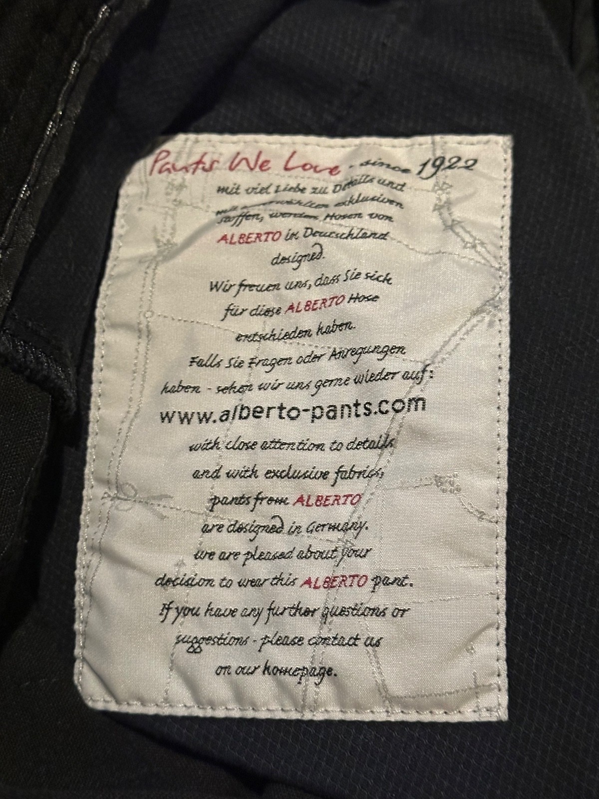 Alberto Ceramica Pants Men’s 34×32 Modern Fit Career Workwear Flat Front READ