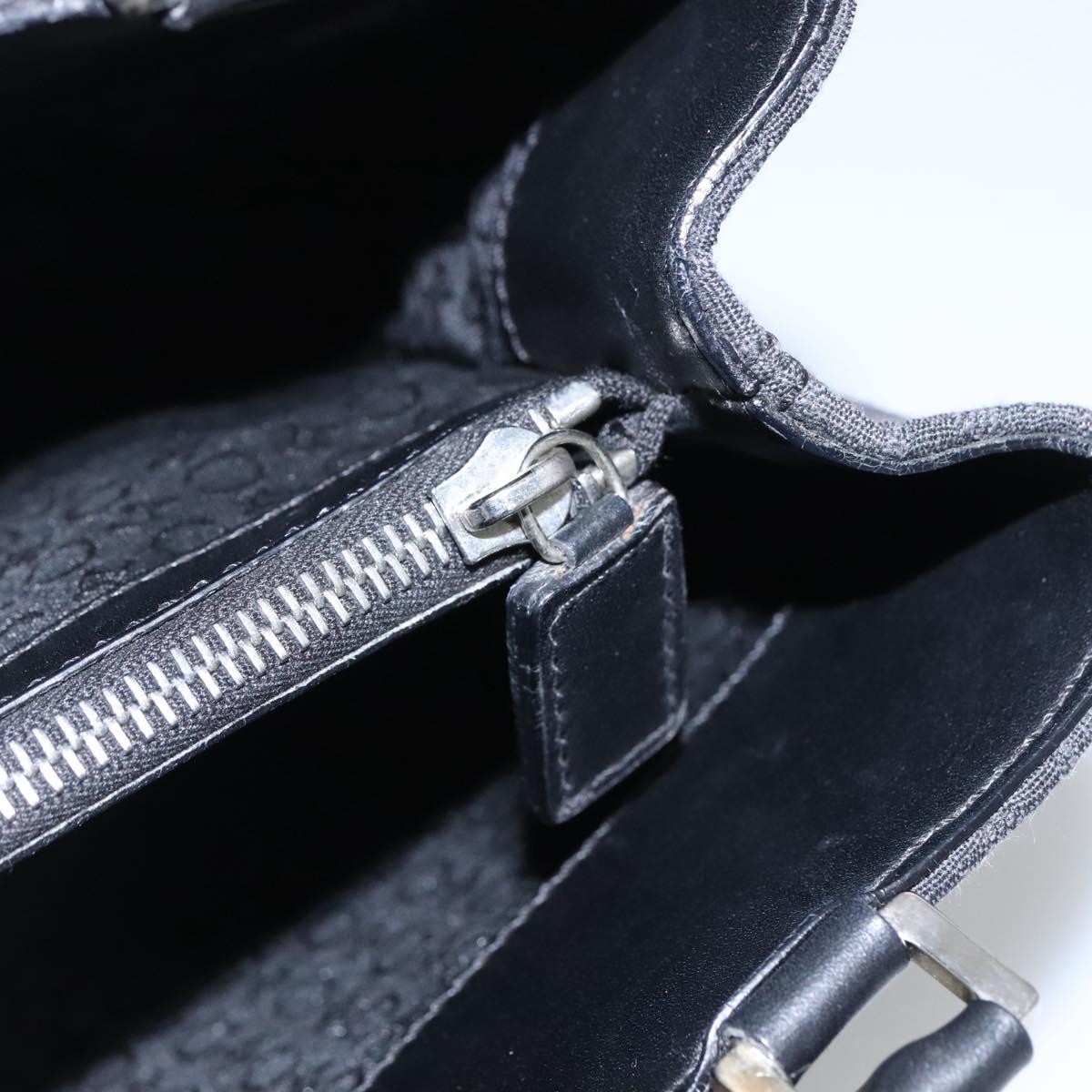 CELINE C Macadam Canvas Hand Bag Black Auth sw213