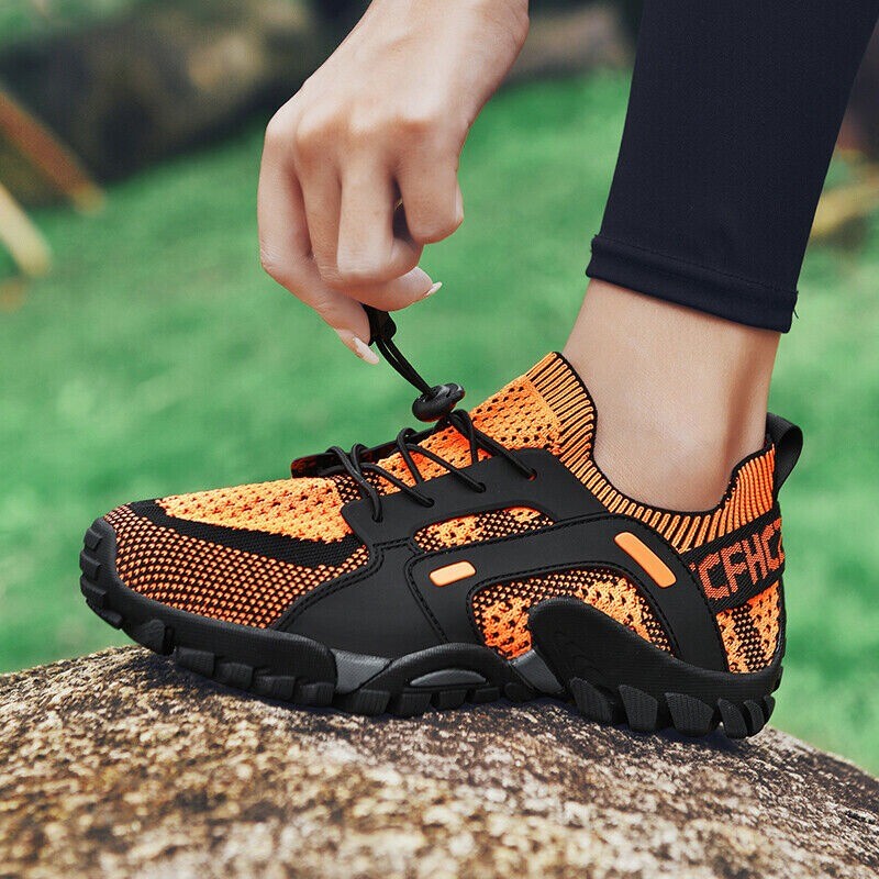 Mens Waterproof Quick Dry Athletic Non-slip Hiking Sports Shoes Outdoor Sneakers