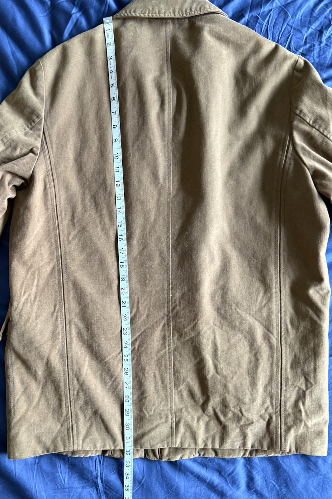 Paul & Shark Yachting Italy Jacket Brown Tan L Zip/Button