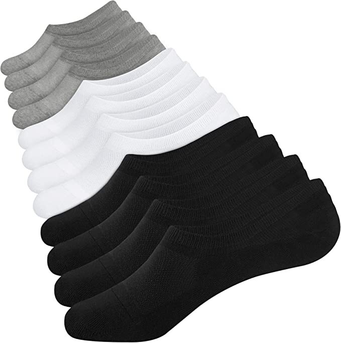 Invisible Trainer Socks For Women 98% Cotton Size 4-7 No Show Liner Socks