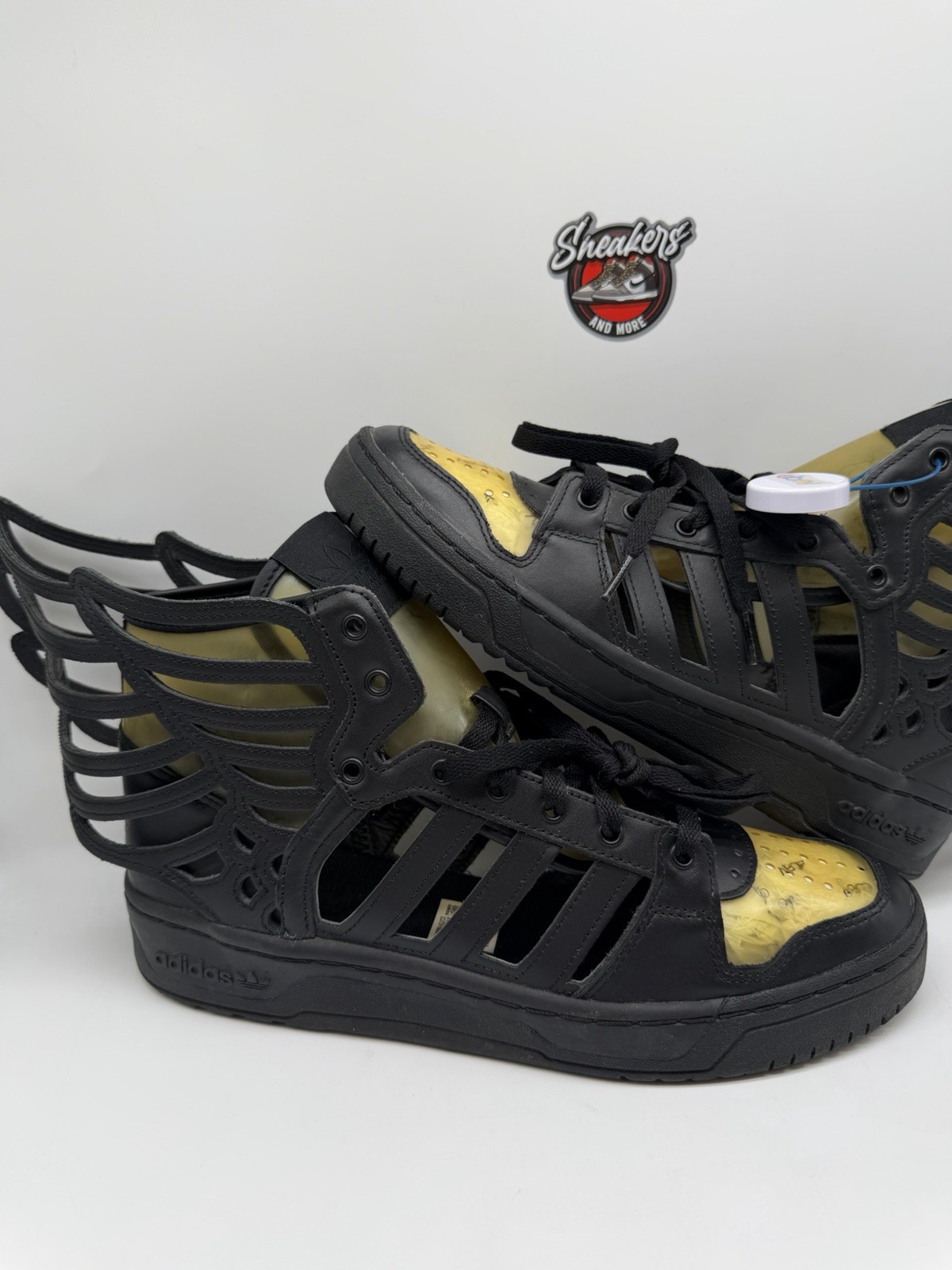 Adidas Jeremy Scott JS Wings Cutout 1.0 2.0 Black Clear B26273 Bear Size 11