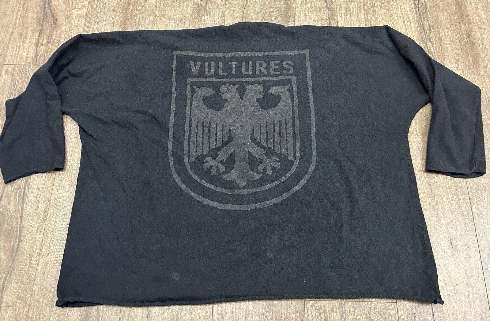 Kanye West Vultures Black Cotton Tee Shirt Size 3 Oversized