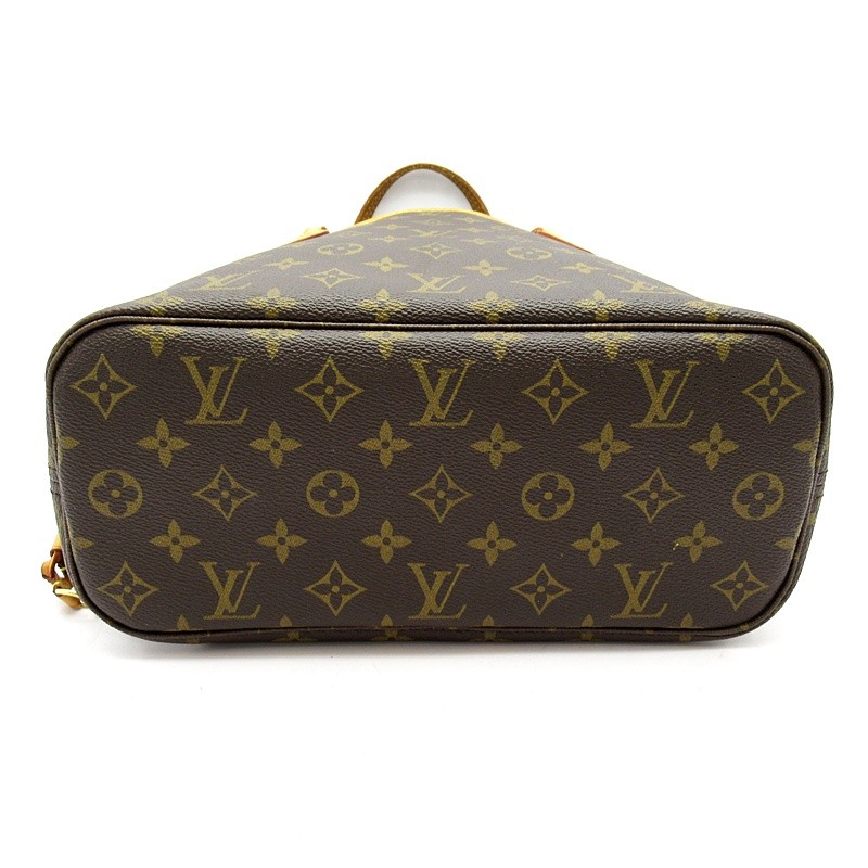 LOUIS VUITTON Never full PM M40155 Monogram Tote Bag Brown USED
