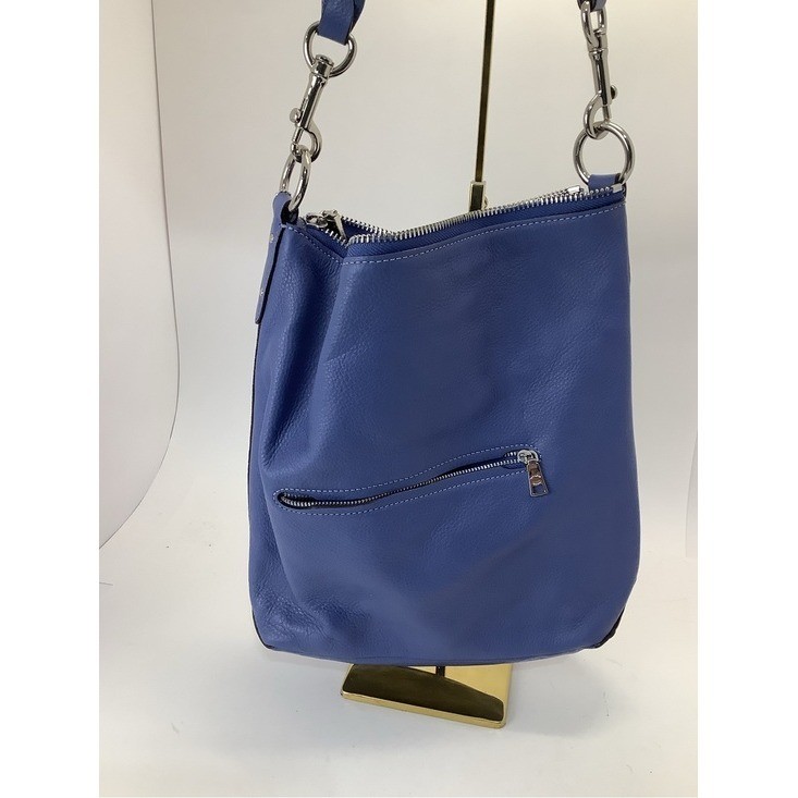 Coach Abby Duffle Pebbled Leather Braided-Handle Hobo Shoulder Bag