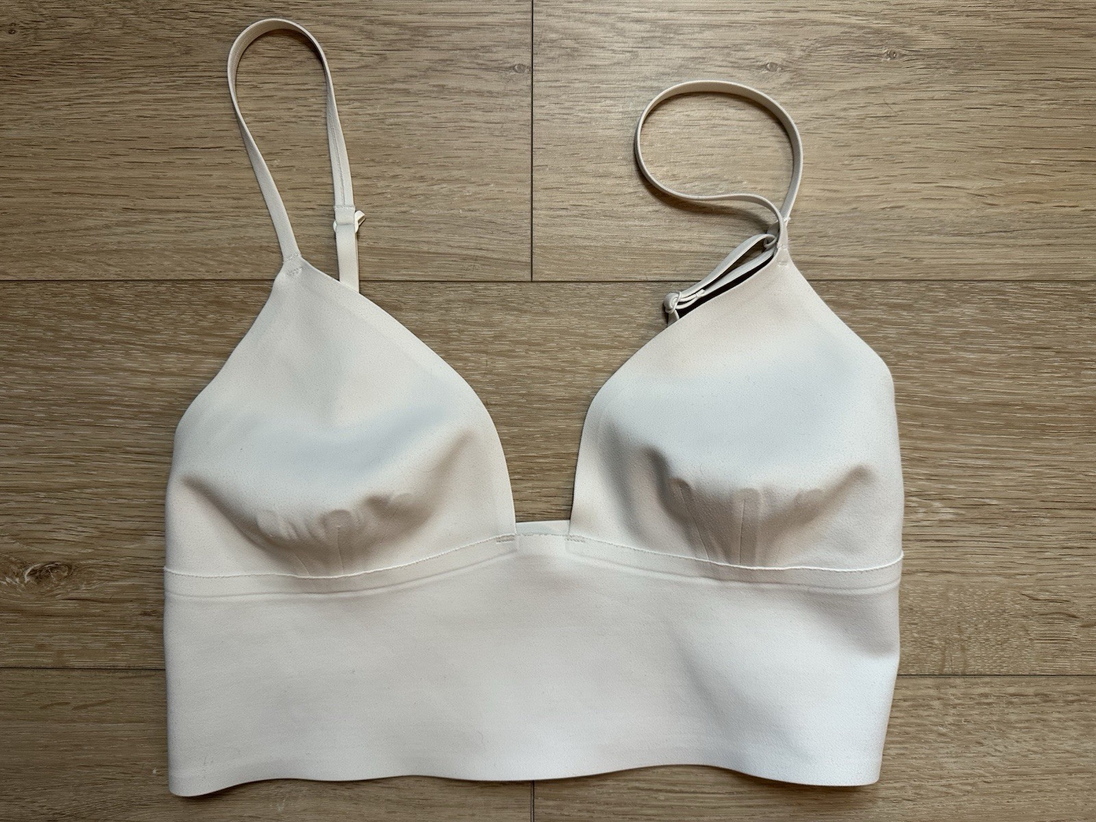 Free People Intimately Sage Long line White Convertible Racerback Bralette S