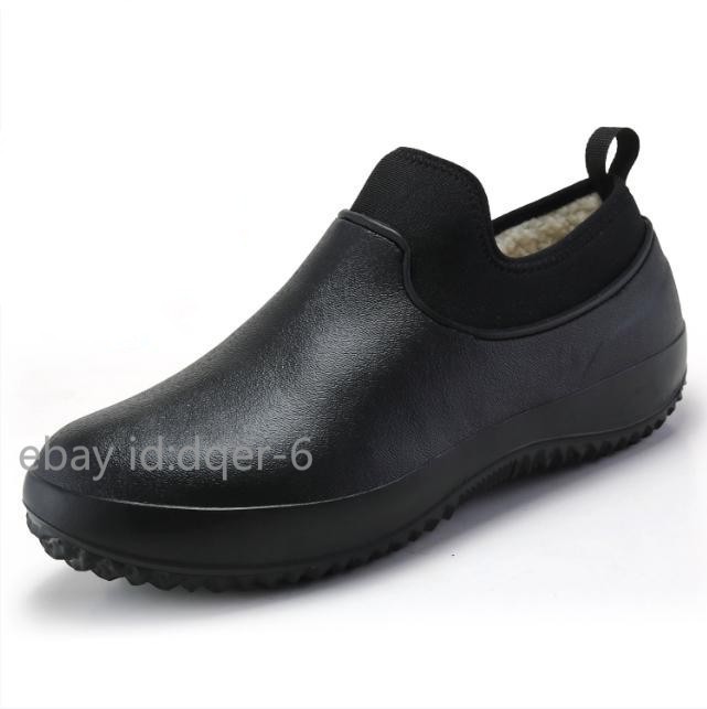 Non-slip Waterproof Chef Shoes Casual Work Shoes Water Shoes Rain Cotton Boots