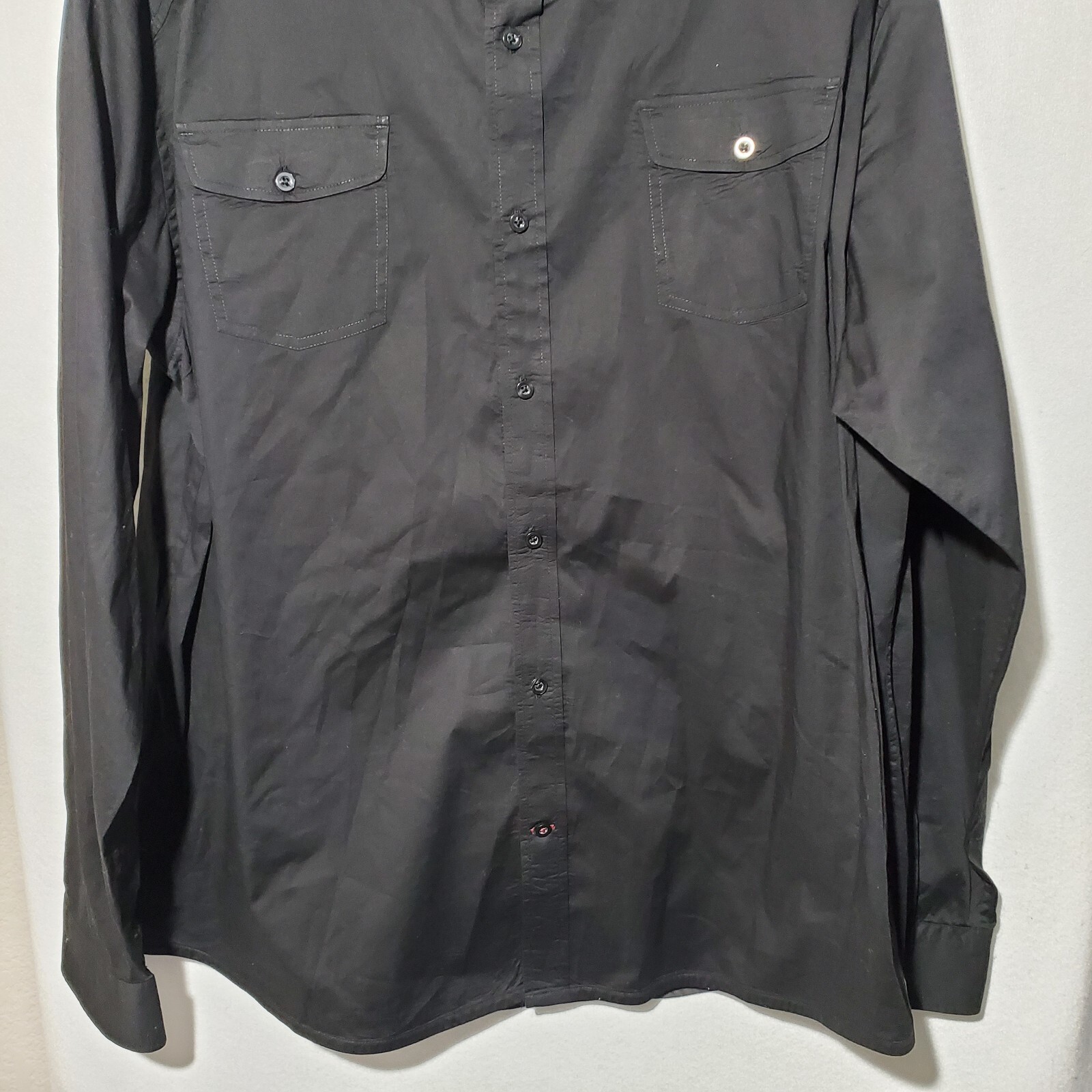 Travis Mathew Shirt Button Up Men’s XXL Pockets Long Sleeve Pockets Embroidered