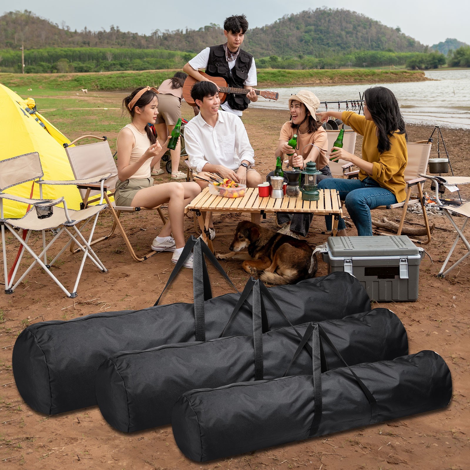 31.49 x 11.81″ Outdoor Duffel Bags Waterproof Camping Storage Bag with Zipper