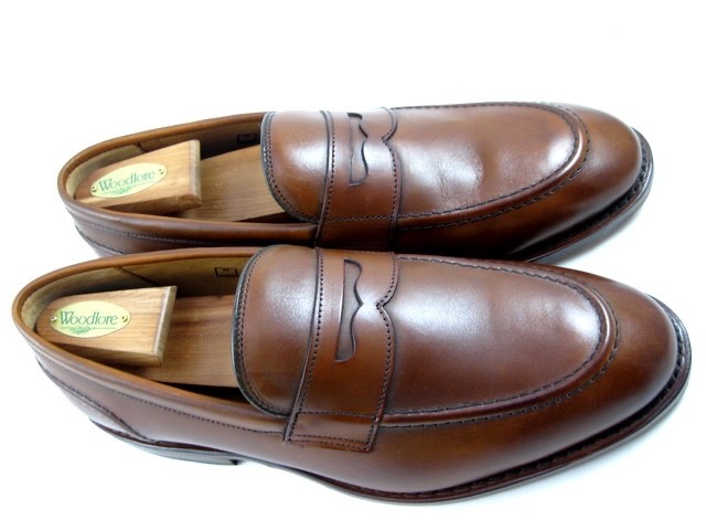 Allen Edmonds “Randolph 2.0” Leather Penny Loafers 8.5 EEE Dark Chili USA(783N)