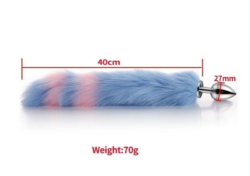 USA 4pc Set Foxtail Butt Wolftail Cat Ear Collar Tail Cute Cosplay Fantasy Anime