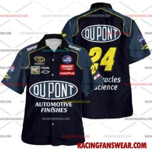 Jeff Gordon Nascar Racing Uniform Apparel Hawaiian Polo Shirts