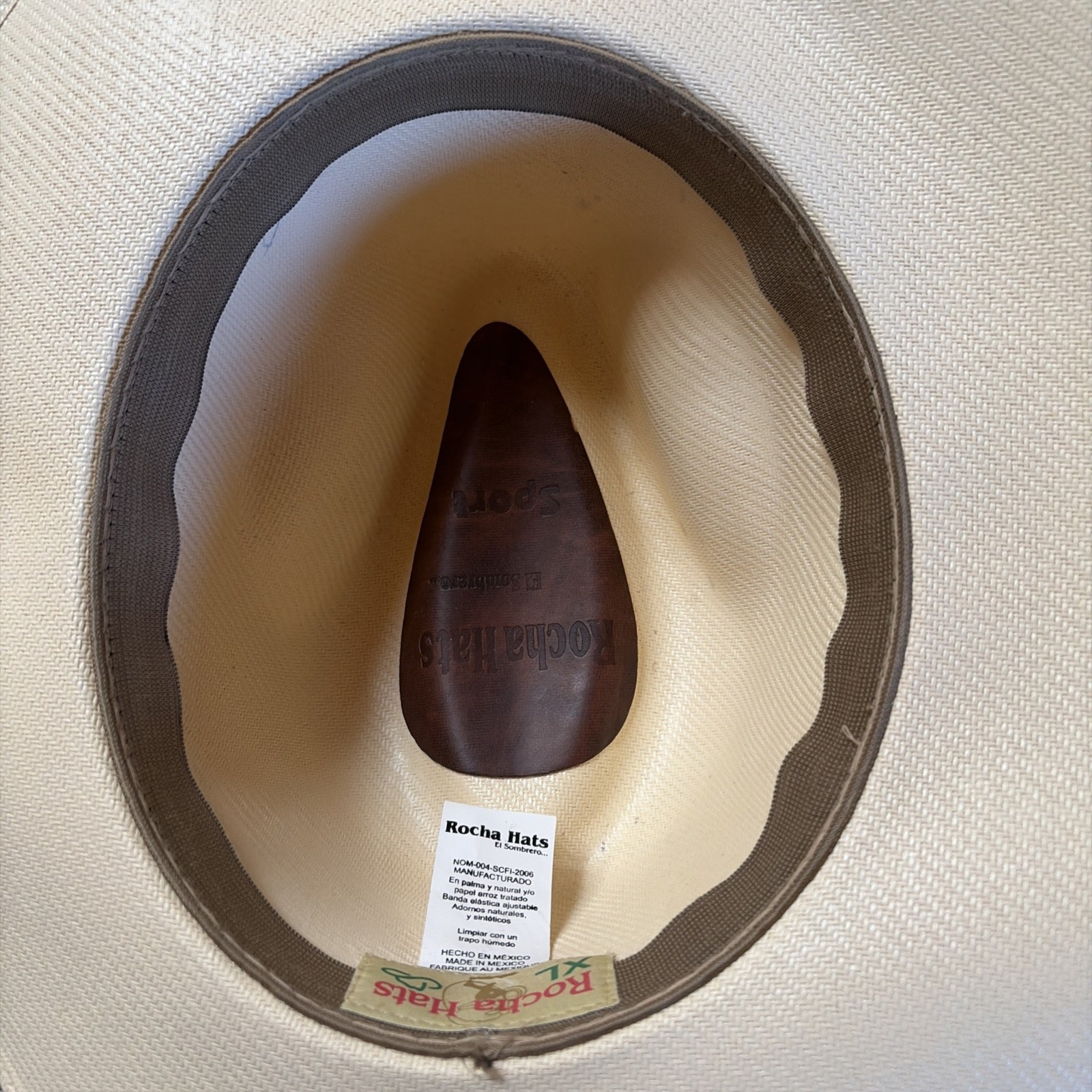 ROCHA Flat Top Hat Size XL 8” front to Back 7” Ear To Ear