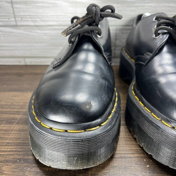 Dr. Martens 25567 Quad Platform Black Shoes – M 7 – W 8