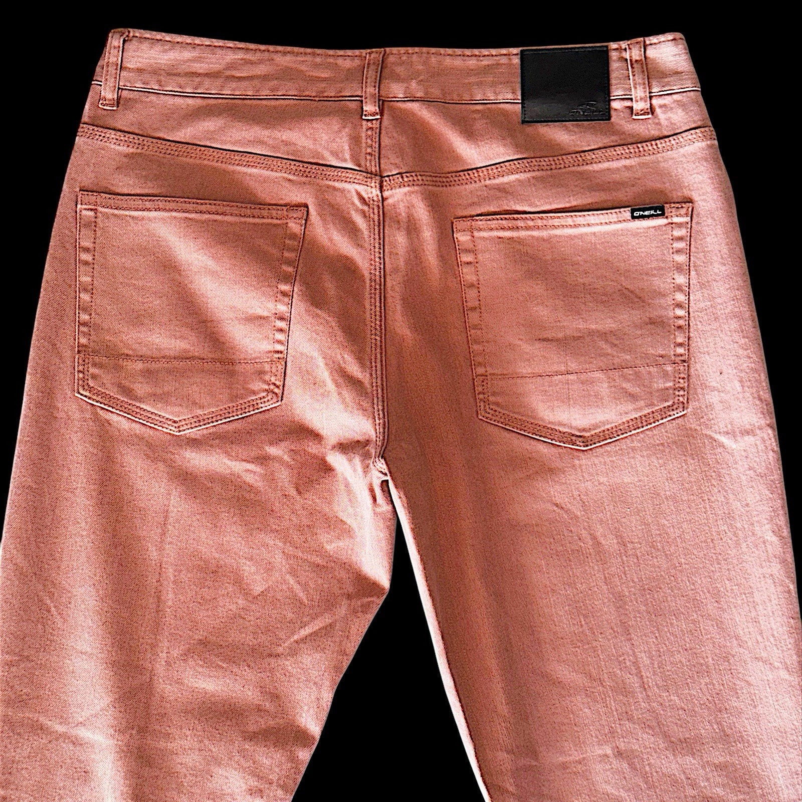O’neill Men’s 33 Pink Denim Jean Pants 98% Cotton 2% Elastane (Fast Shipping)