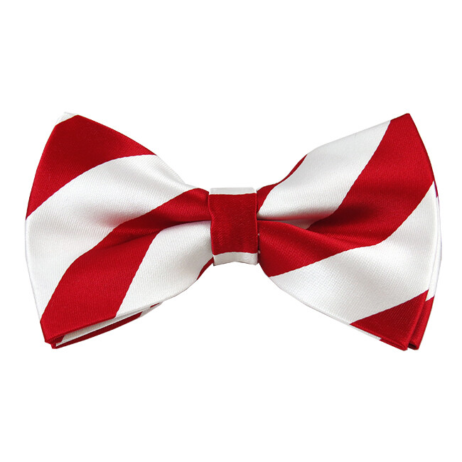 Romario Manzini® Men’s collegiate Stripe Pre-Tied Bow Tie (23 colors)