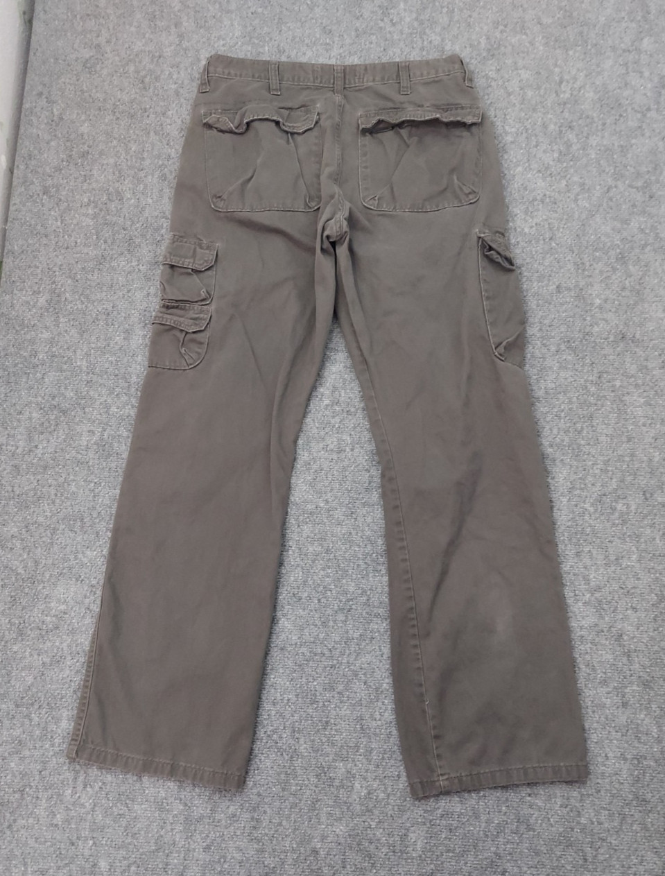 Wrangler Cargo Jeans Pants Mens 32×32 Gray Utility Outdoor Workwear Tag sz 34×34