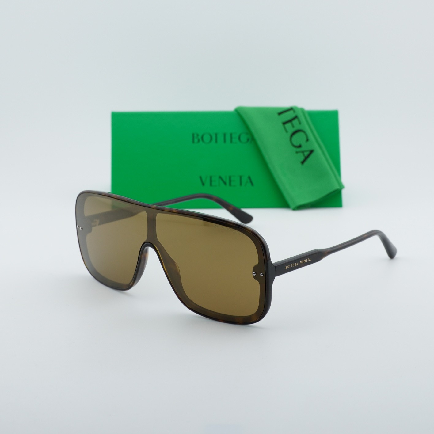 Bottega Veneta BV0167S 003 Havana/Brown 99-0-145 Sunglasses New Authentic