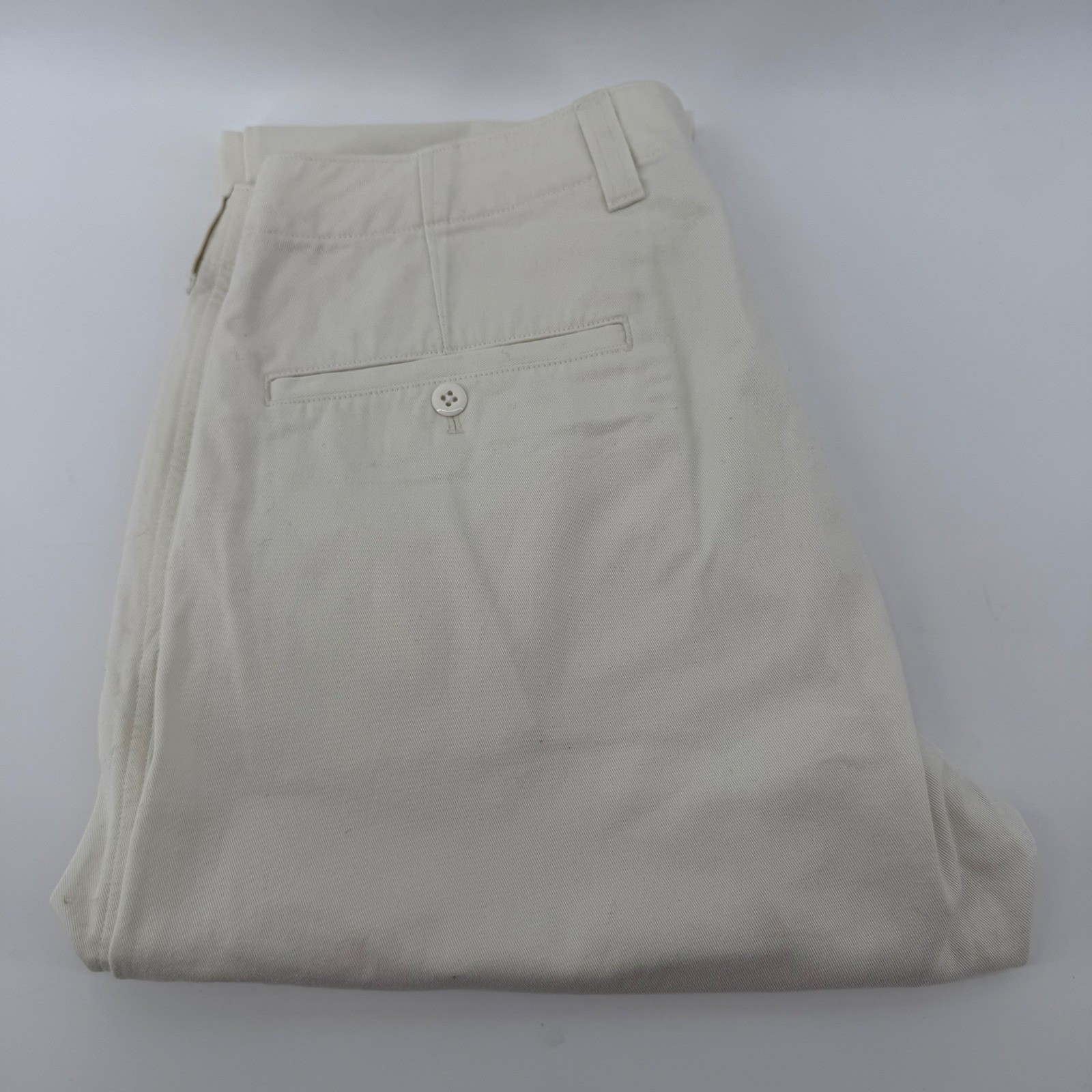 Todd Snyder Chinos Mens 36×32 Cream Straight Fit Cotton Twill Pants PA060676-800