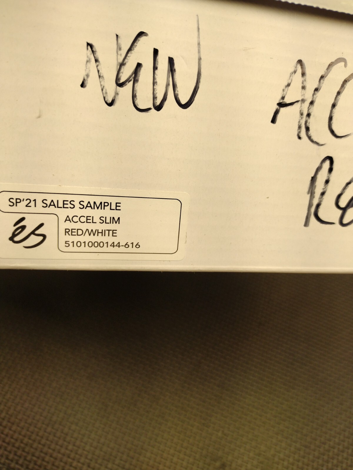 Es Accel Slim White/Red skate shoes SIZE IN PICTURES BLACK SALES SAMPLE NEW