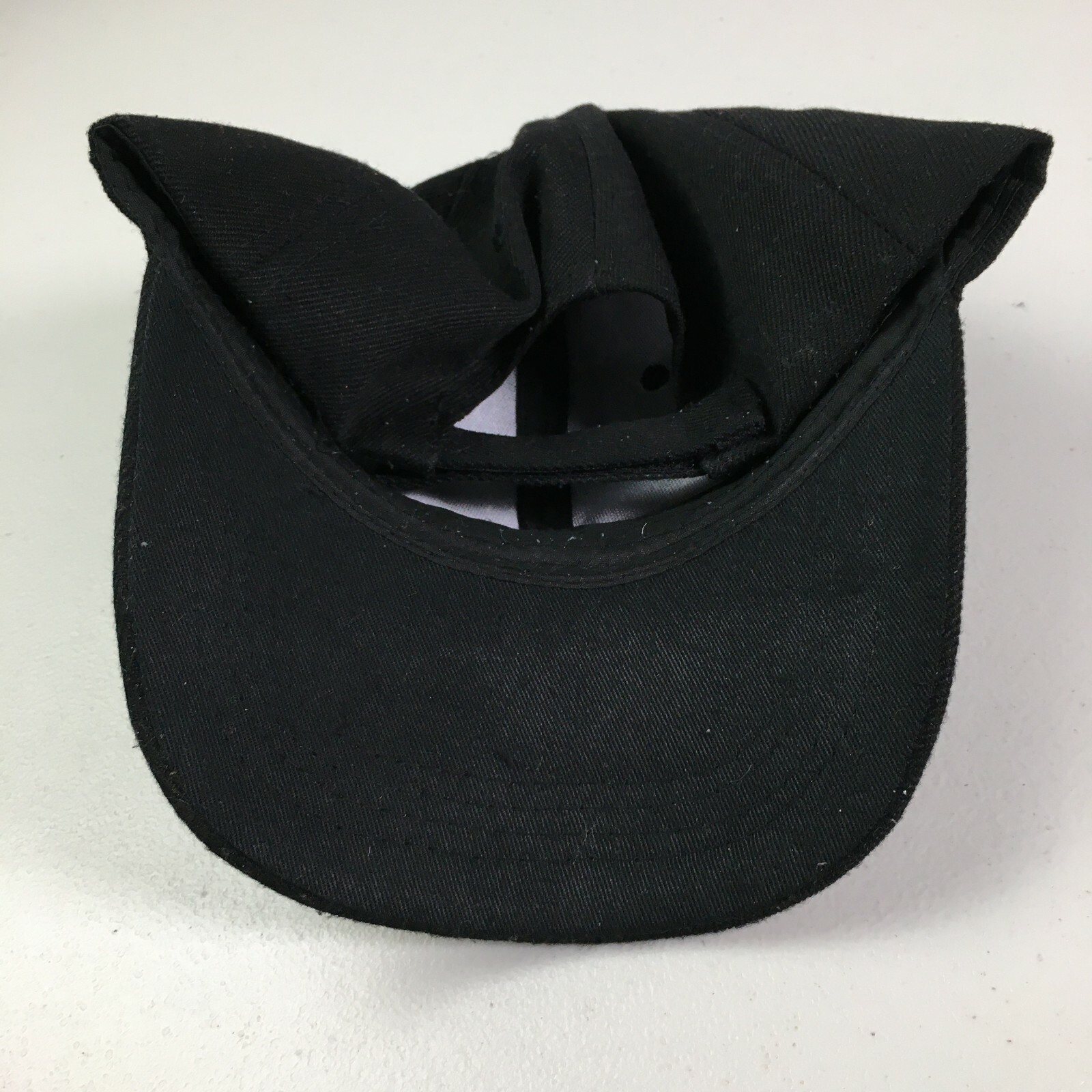 Black Plain Adjustable Baseball Hat Strapback Adult Size Kipa Headwear