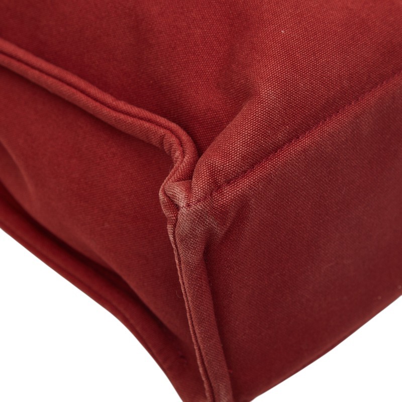 Hermes Vintage Fourre Tout MM TOTE Bag.canvas red from JAPAN.