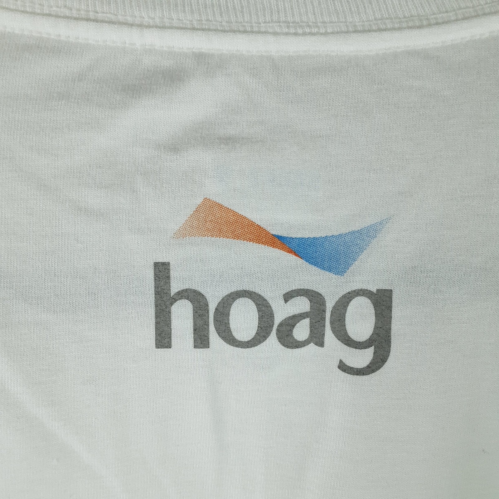 Hoag Hospital Employee Adult mens Shirt Size Medium White Uniform