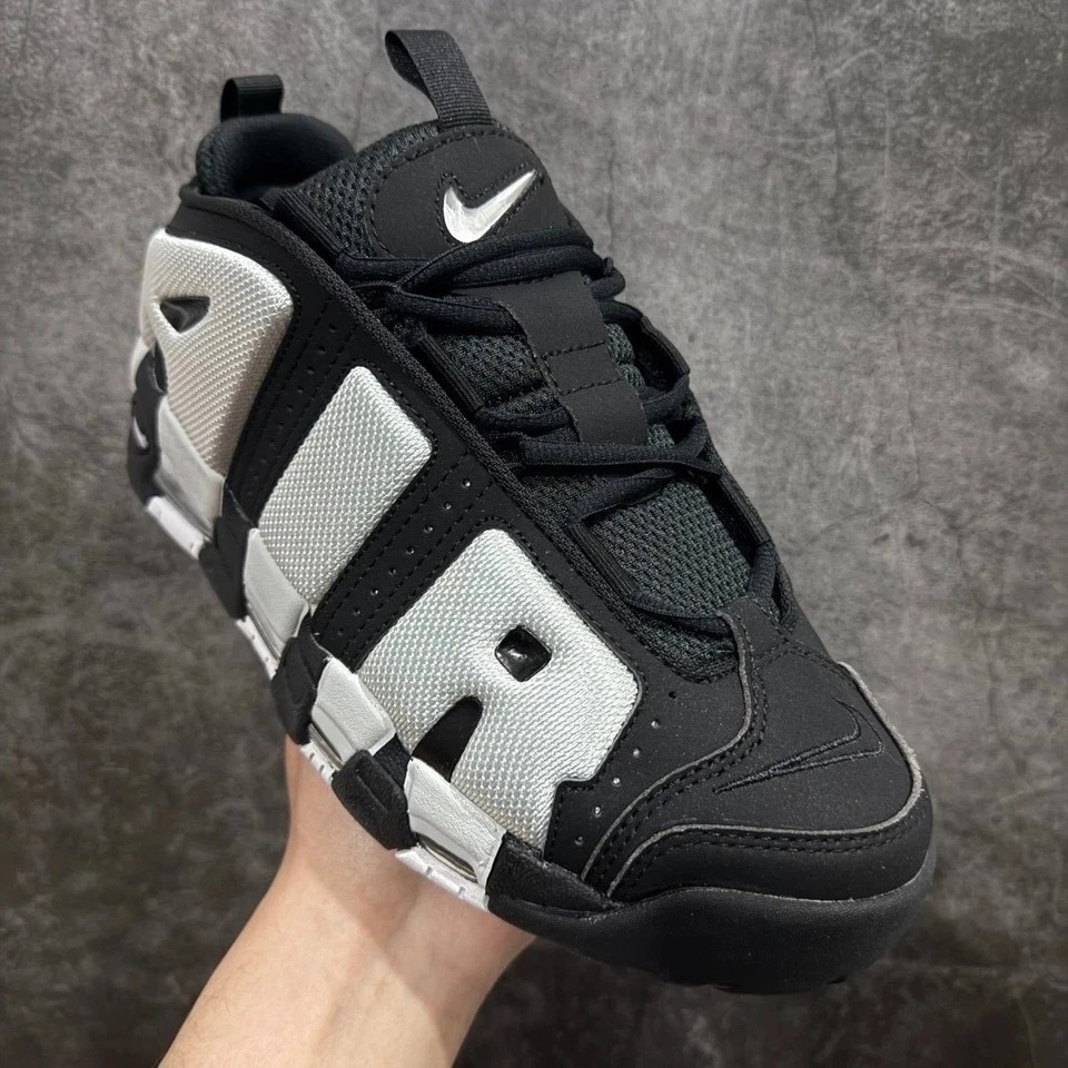 Size 7-11 DS Nike Air More Uptempo Black and Grey Men’s Sports shoes FZ3055-001