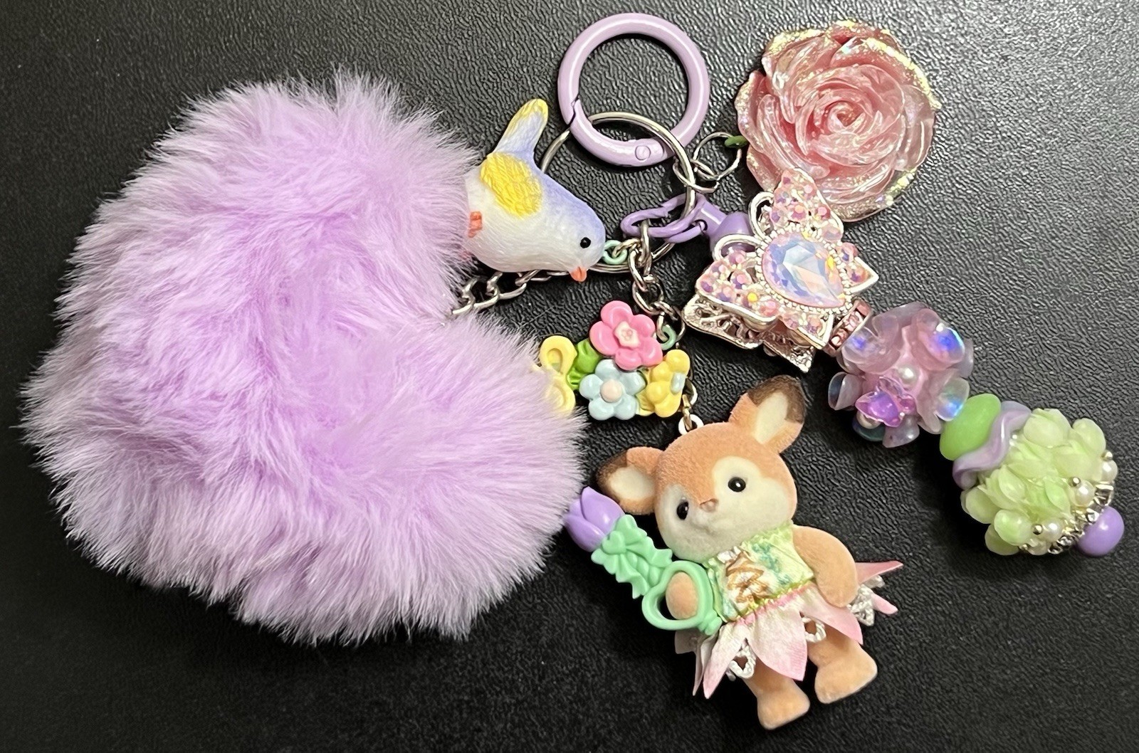 Custom Fairy Calico Critter Keychain