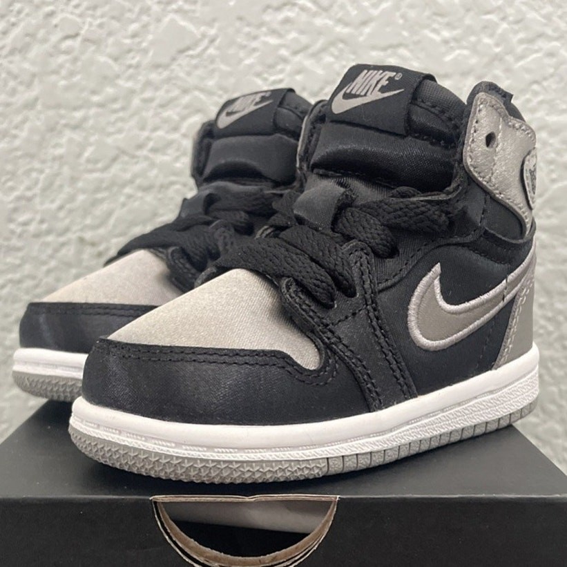 Air Jordan 1 Retro High OG TD 5C Satin Black/Grey FD5305-010 NEW