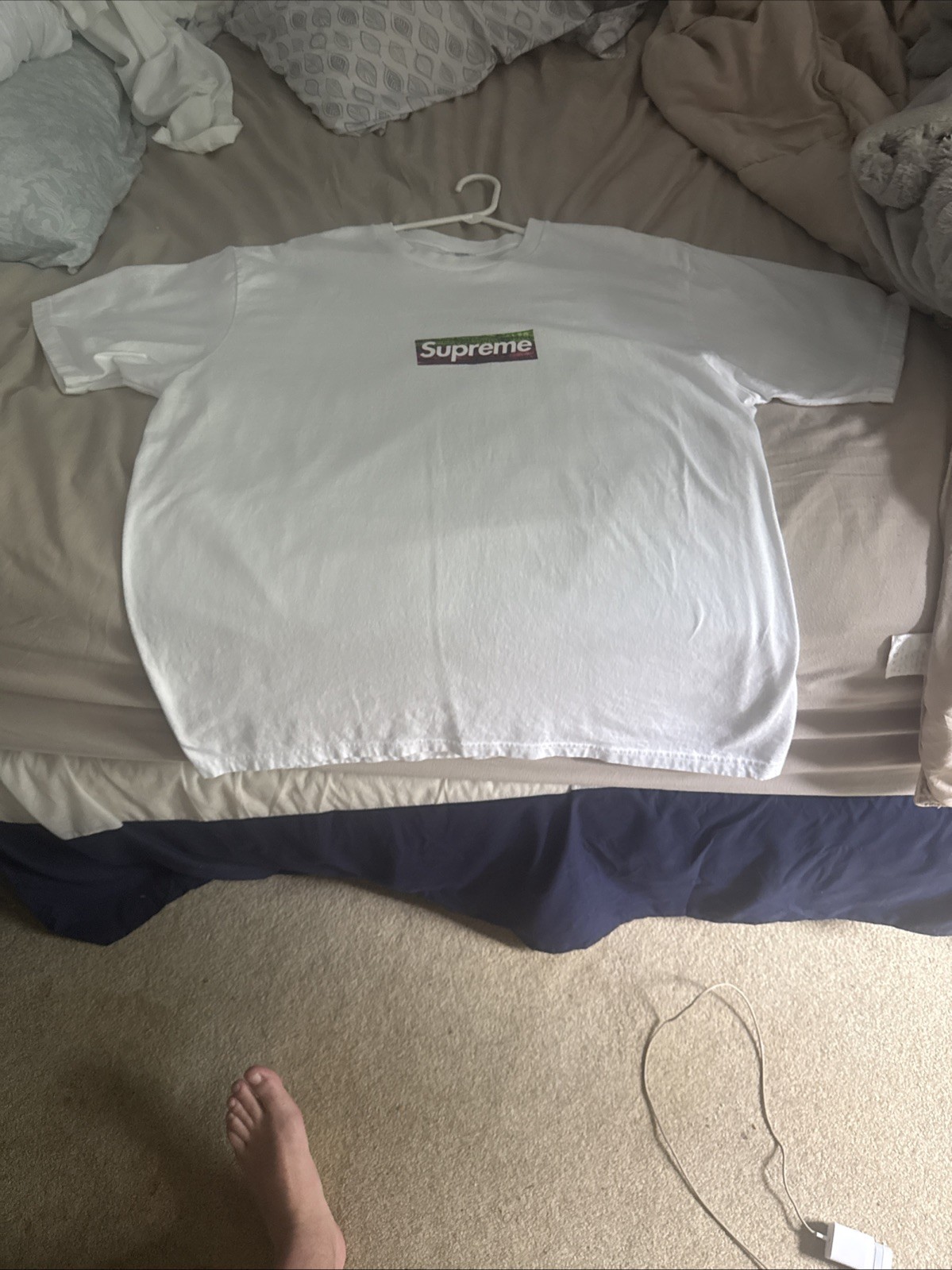 Supreme LA Relief Box Logo Tee Shirt Xl NWT Sterling Ruby Los Angeles Fire