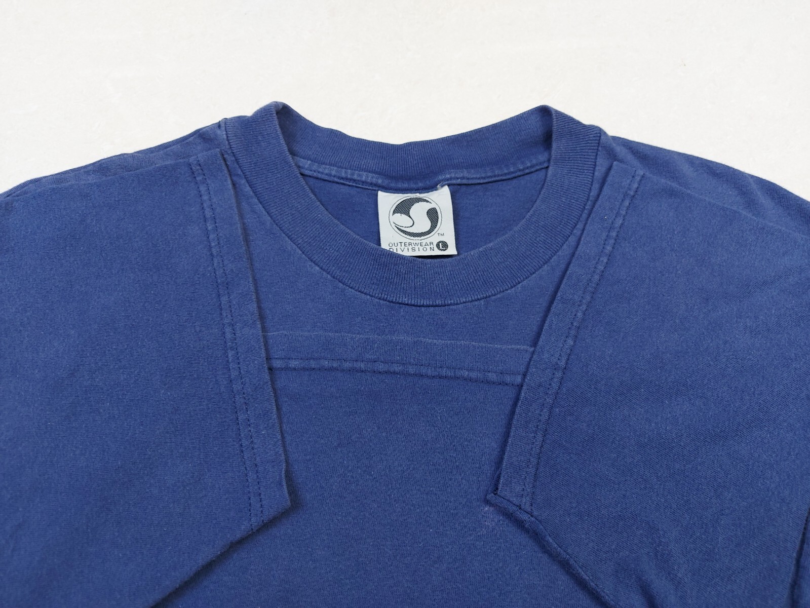 Vintage 90s DVS Shoes Company Skateboard Double-Sided Blue Navy T-Shirt L/XL