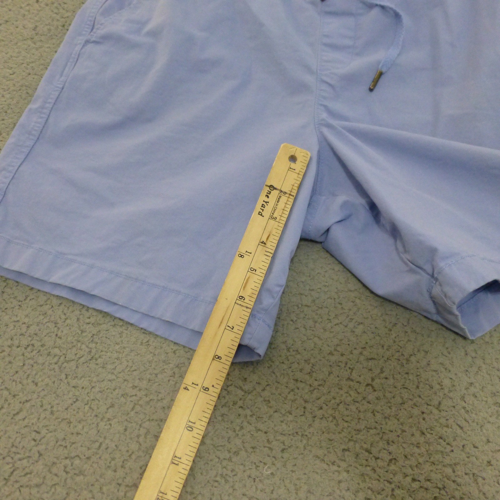 GAP Shorts Mens XL Light Blue Casual Elastic Waist Drawstring Beach Chino Preppy