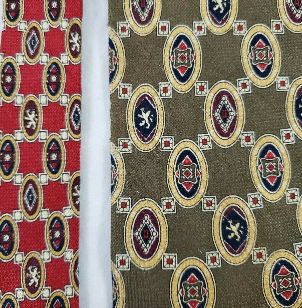 Tommy Hilfiger 2 Tone Geometrical Multi Color 100% Silk Neck Tie -TIES DESIGNER