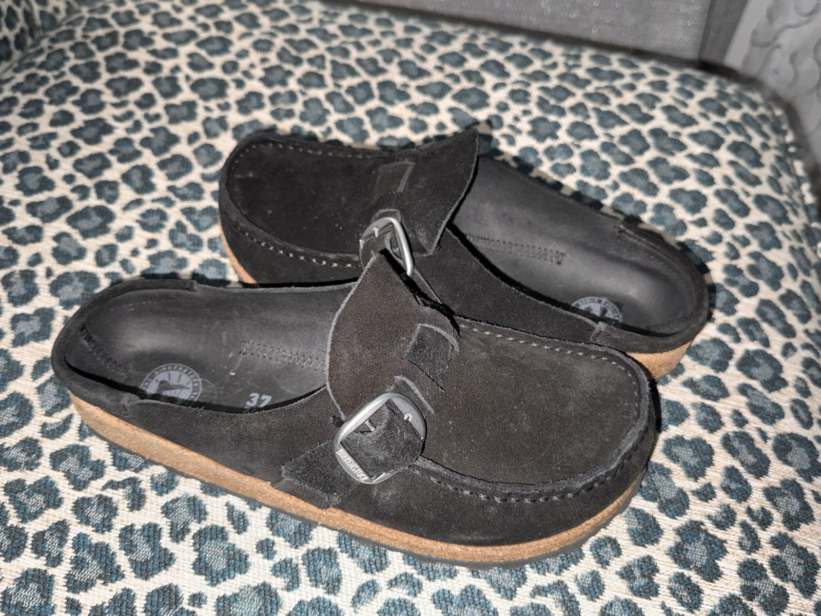 Birkenstock Black Suede Clog Sandals Women’s EU 37 (US 6-6.5)
