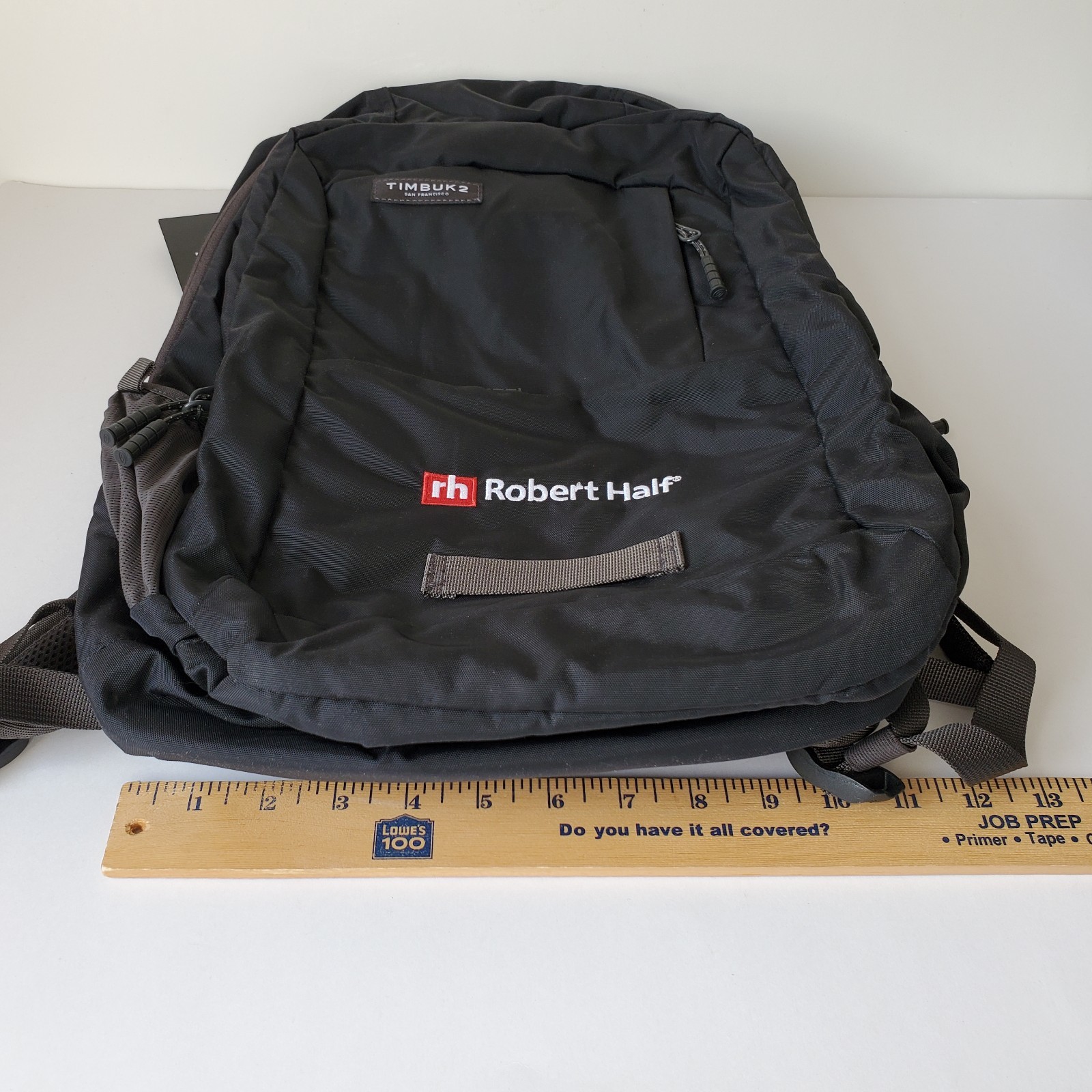 Timbuk2 Parkside Laptop Backpack Logo “Robert Half” Jet Black Travel Office Book