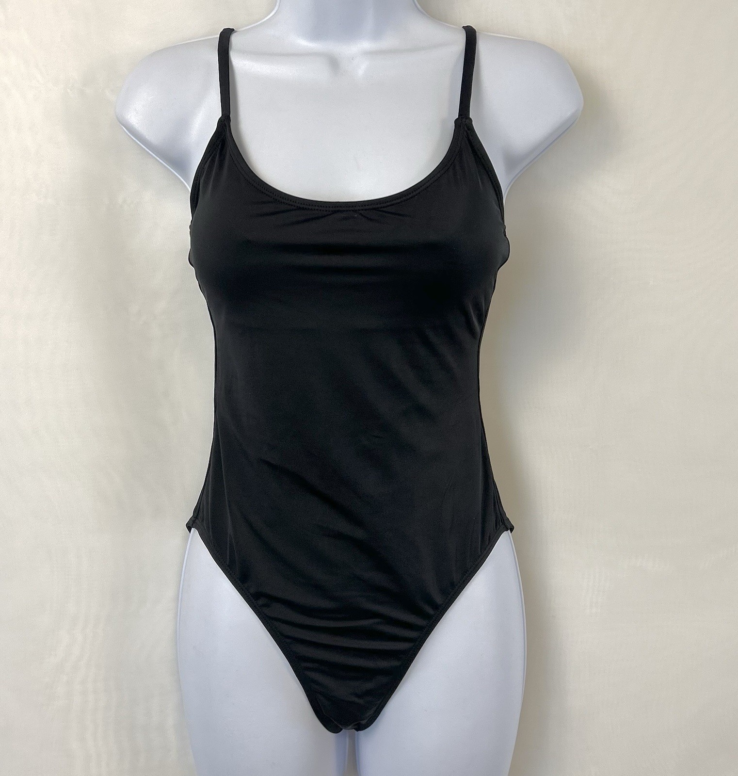 New Women’s Andie Black One Piece Classic Swimsuit / Small