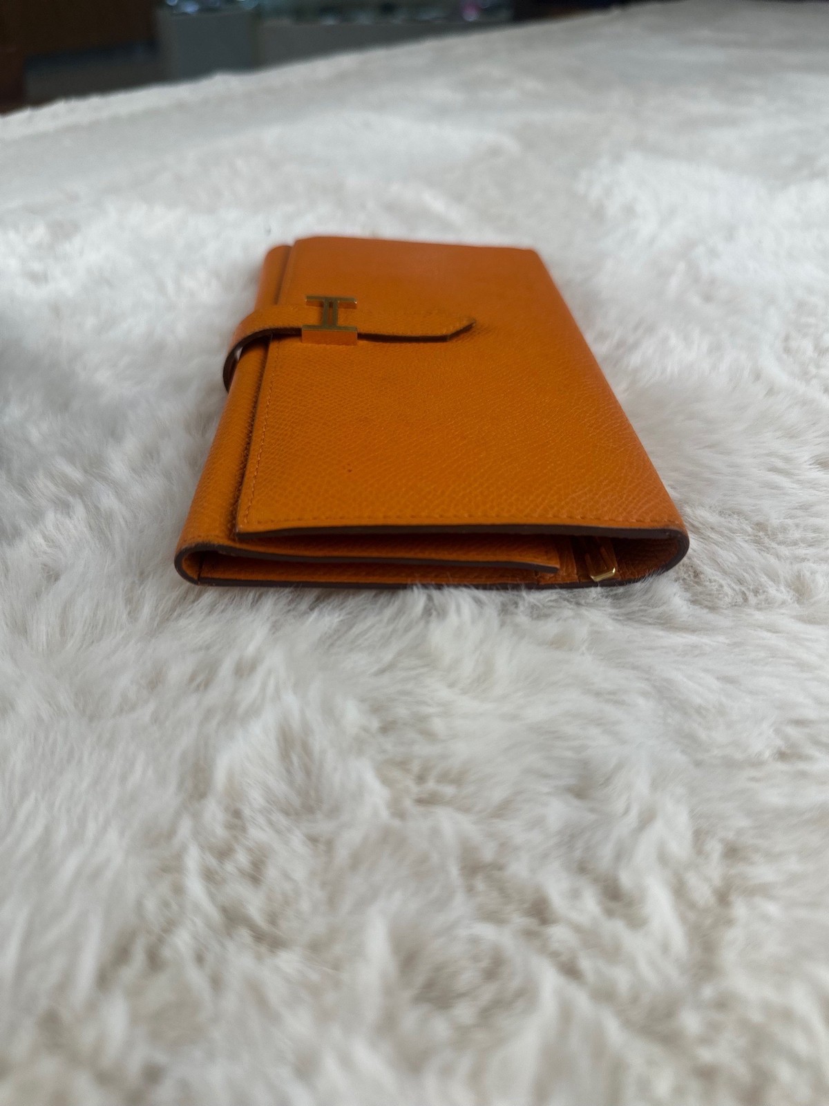 Hermes Pre-Owned Authentic Long Wallet Length 17 cm, width 1 cm, height 9 cm