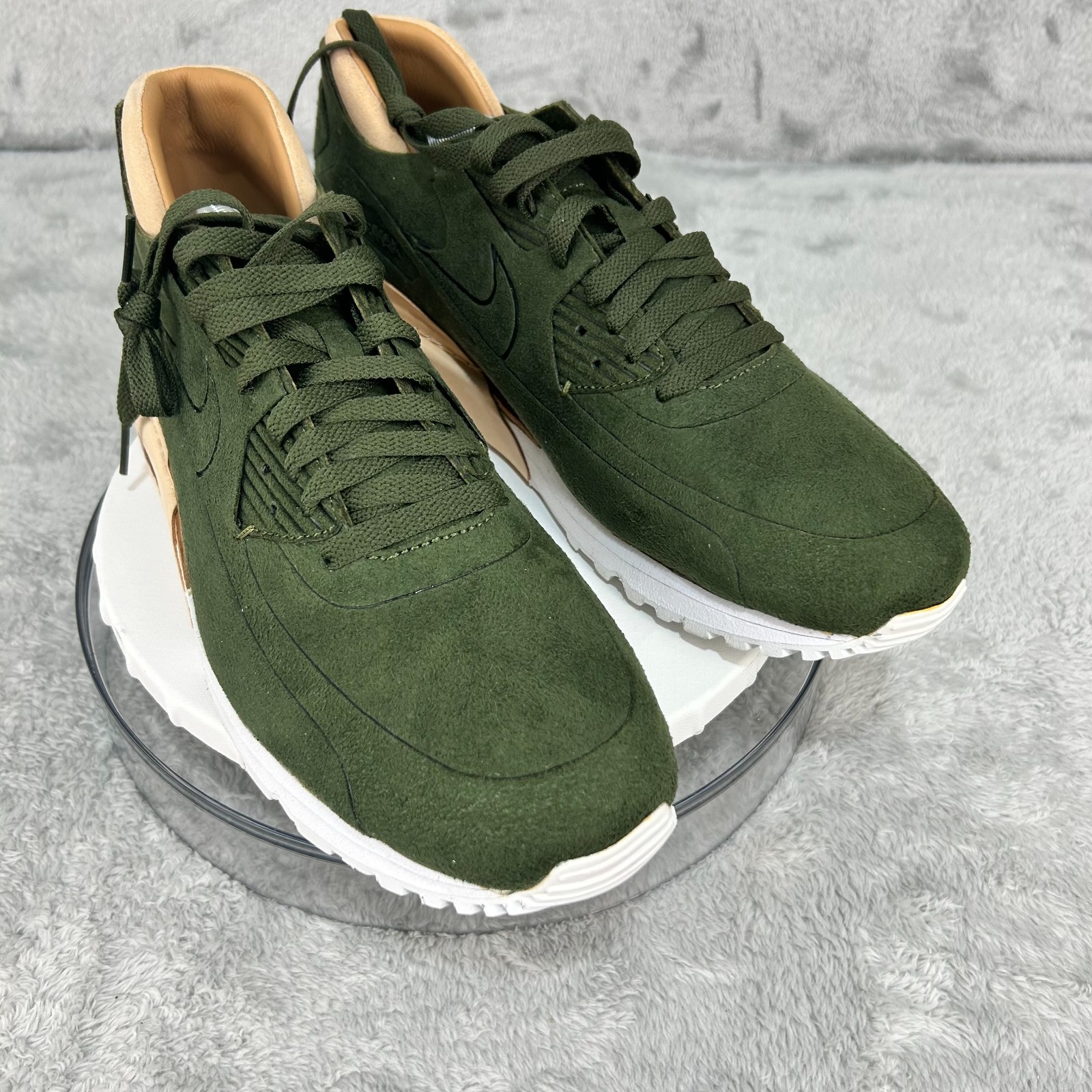 Nike Air Max 90 Royal Rough Green Mens 10.5 | Premium Suede Leather Classic