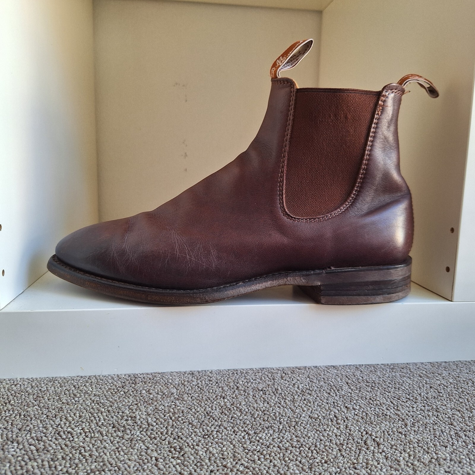 RM williams Leather Comfort Craftsman Chelsea Boots UK 7.5G US 8.5 Ladies 10