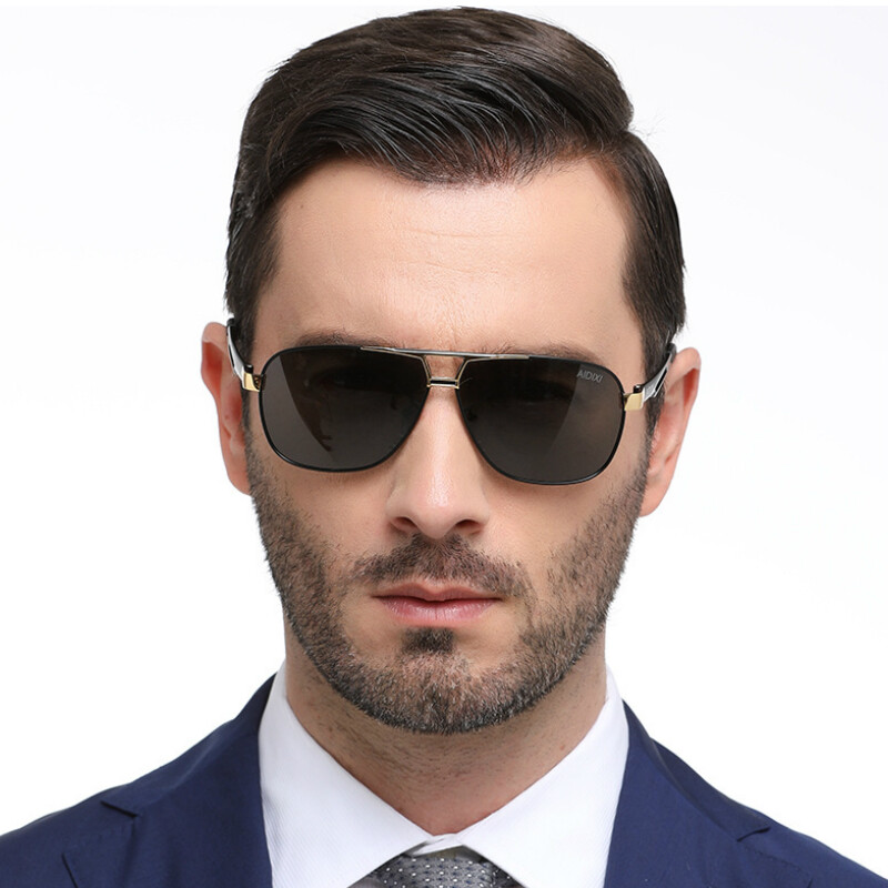 HD Polarized Photochromic Sunglasses Men Chameleon Driving Sport Glasses Eyewear