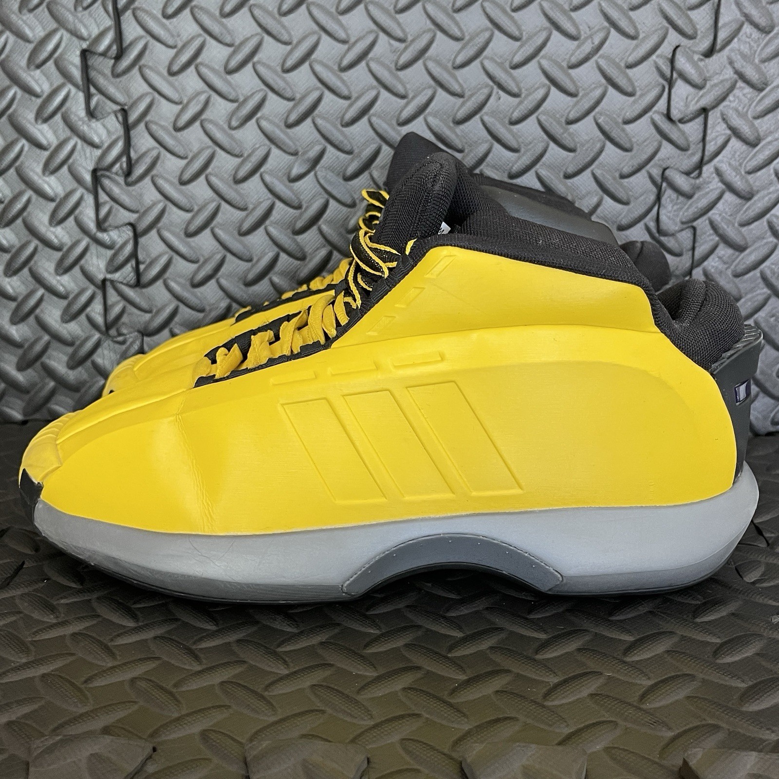 2 PAIR Lot of Adidas Crazy 1 Black & Yellow Kobe Bryant Retro Shoes Men’s Sz 8.5