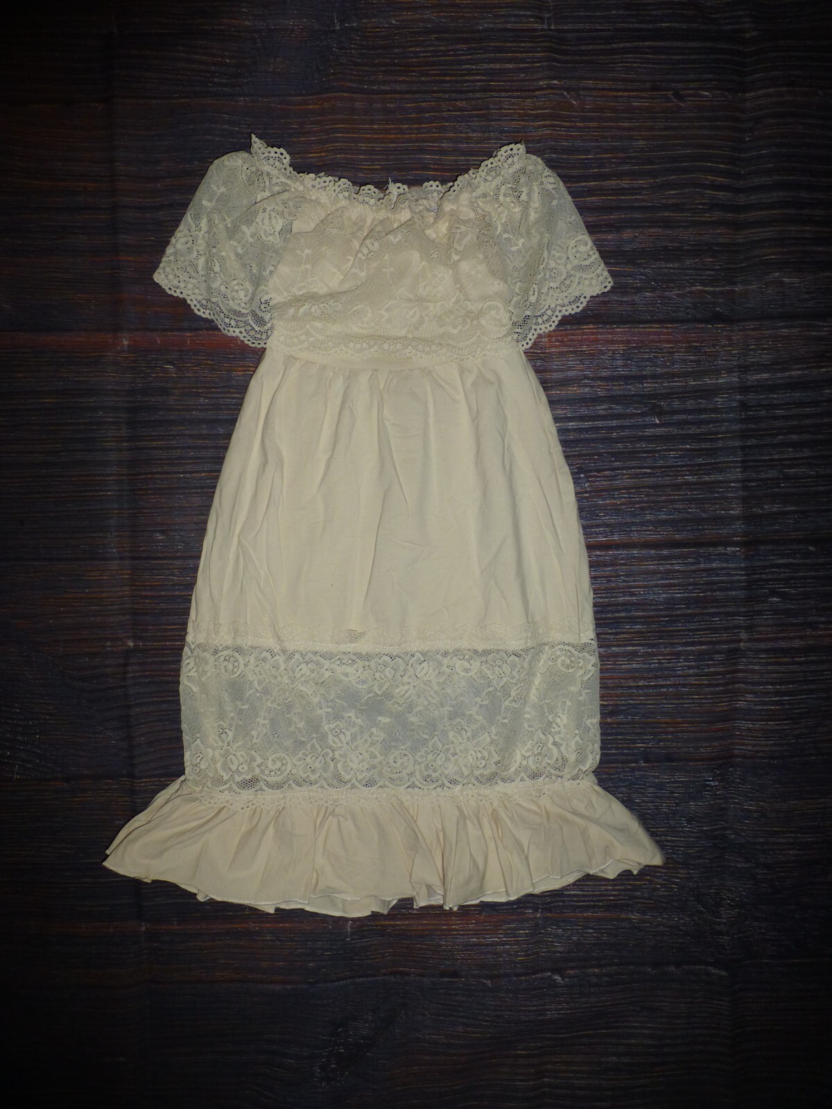 NEW Boutique Baby Girls Lace Dress Christening Gown 6-12 Months
