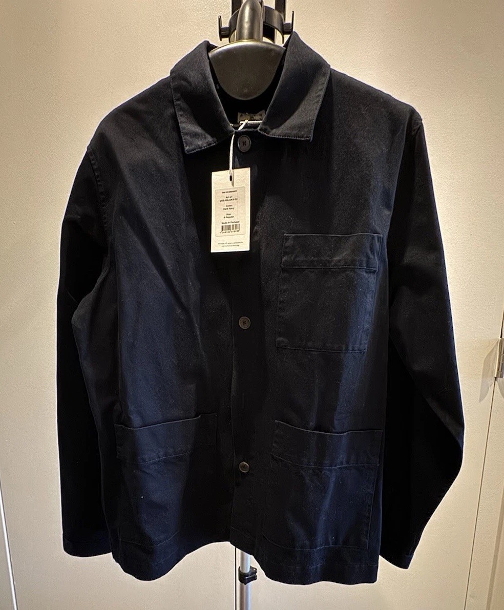 Asket Men’s The Overshirt, Small, Short, Dark Navy, New
