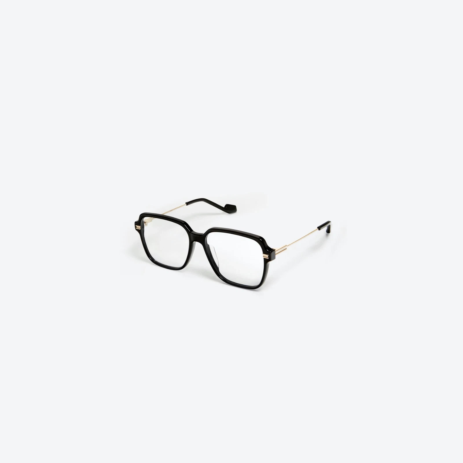 Gentle Monster Jeff 01 Black combination square Eyeglass Black/Clear New