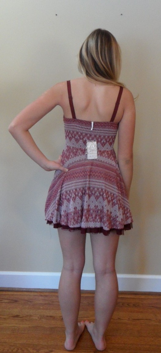 NWT Free People beaded dress sparkle crochet size medium fit and flare