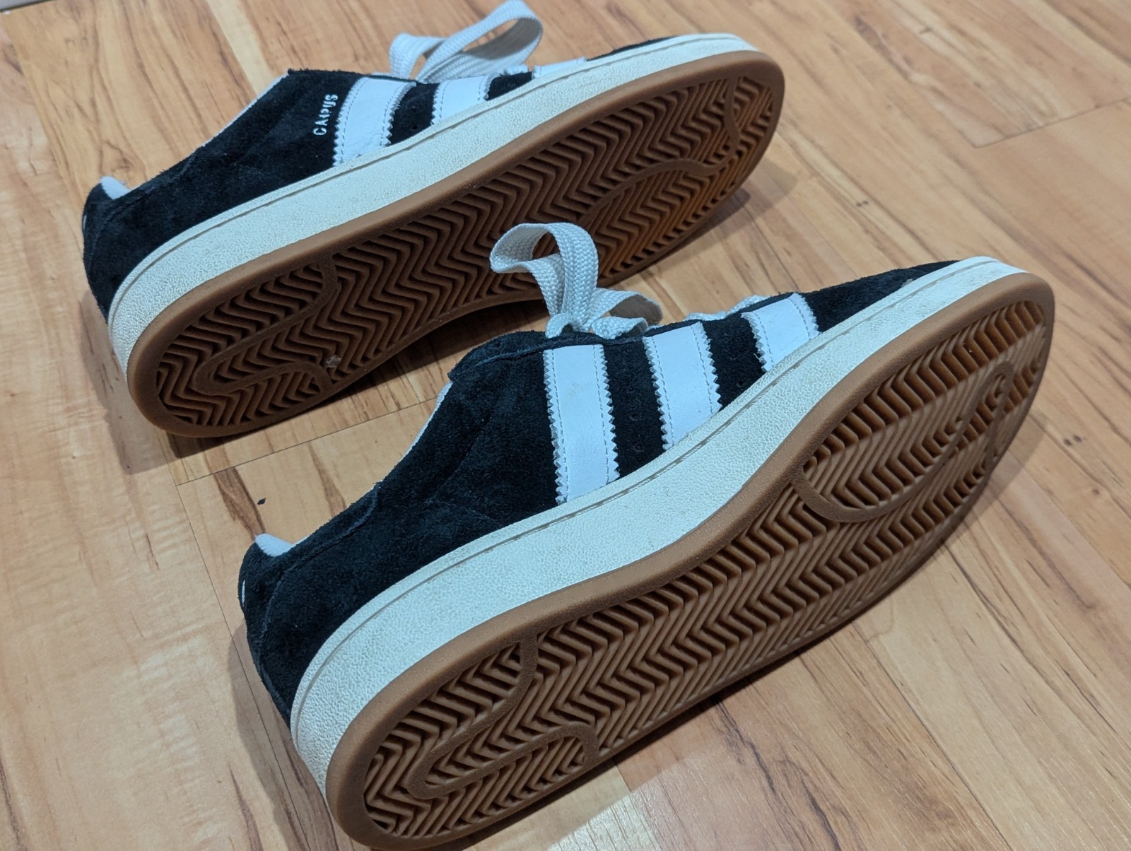 Adidas Campus 00s Mens Size 8 US Core Black Gum Suede Chunky Skate Shoes Sneaker