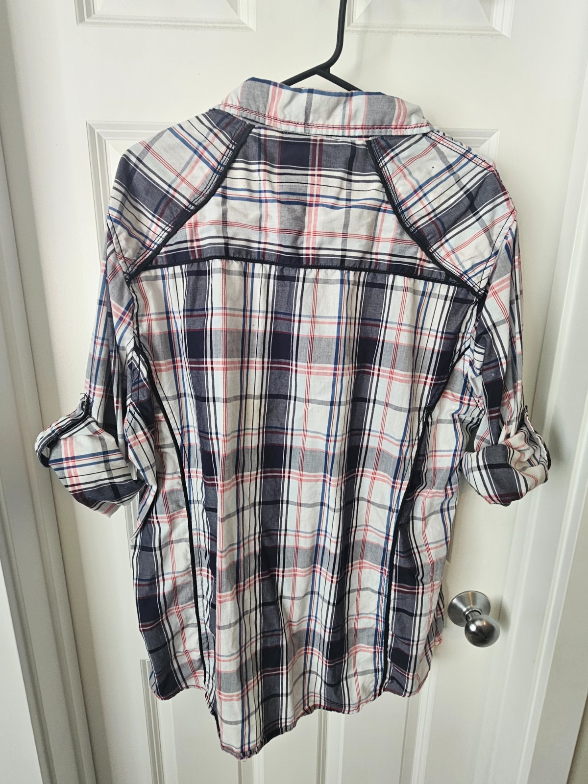 Various Artists Men’s Plaid Cotton Long Sleeve Button-Up Shirt Size- XXL